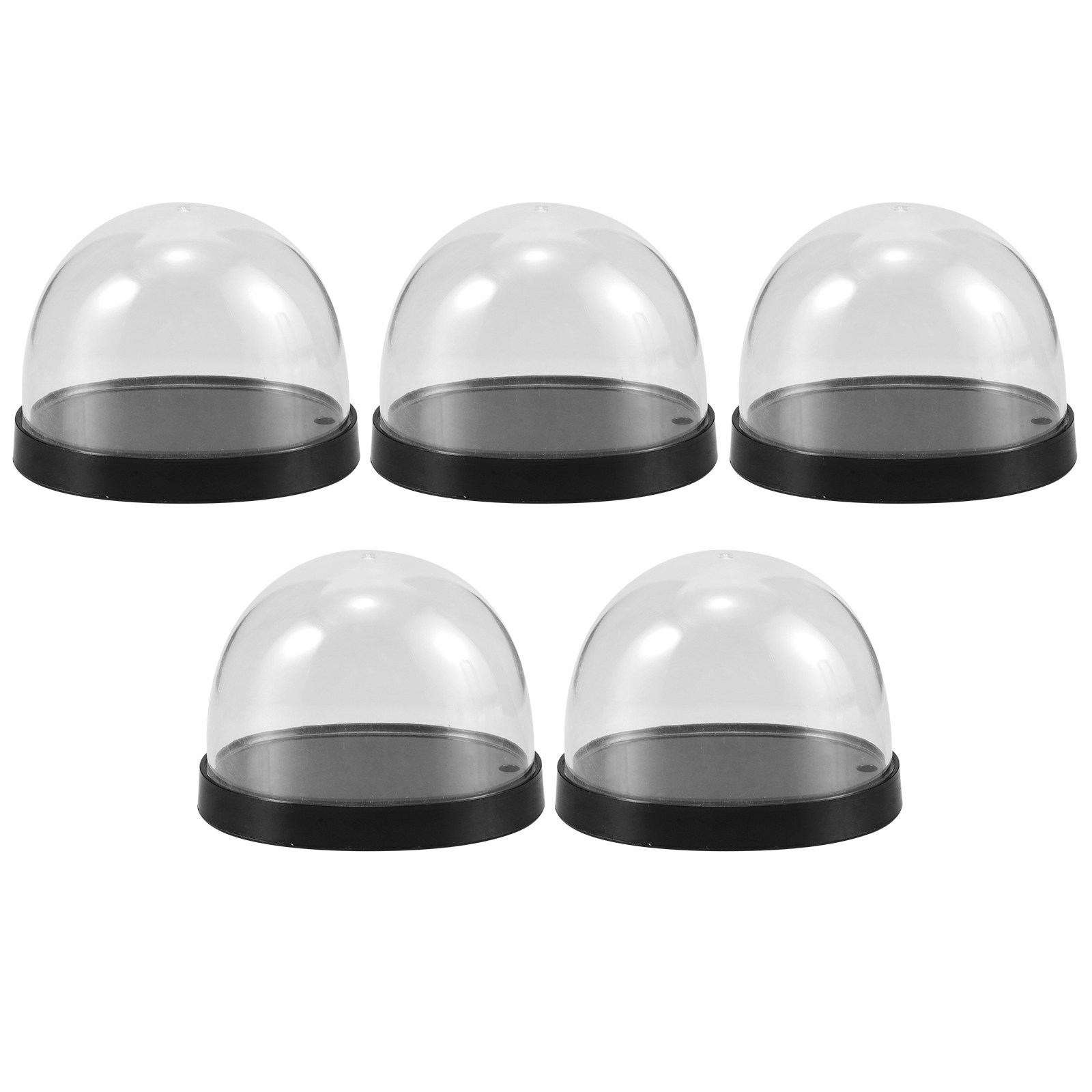 Plastic Dome Clear - 5 Juegos de Cúpulas Transparentes de