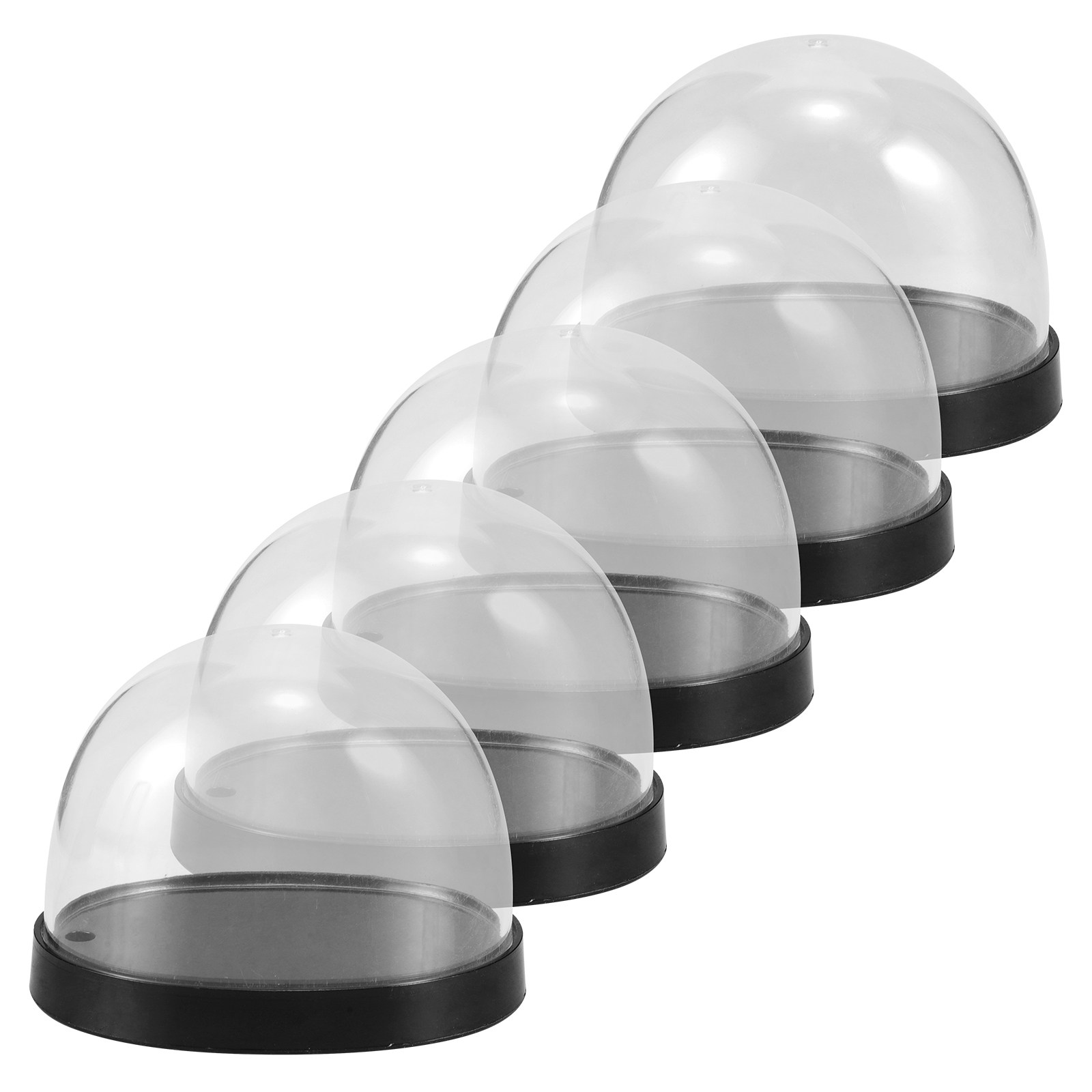 Plastic Dome Clear - 5 Juegos de Campanas de Cristal