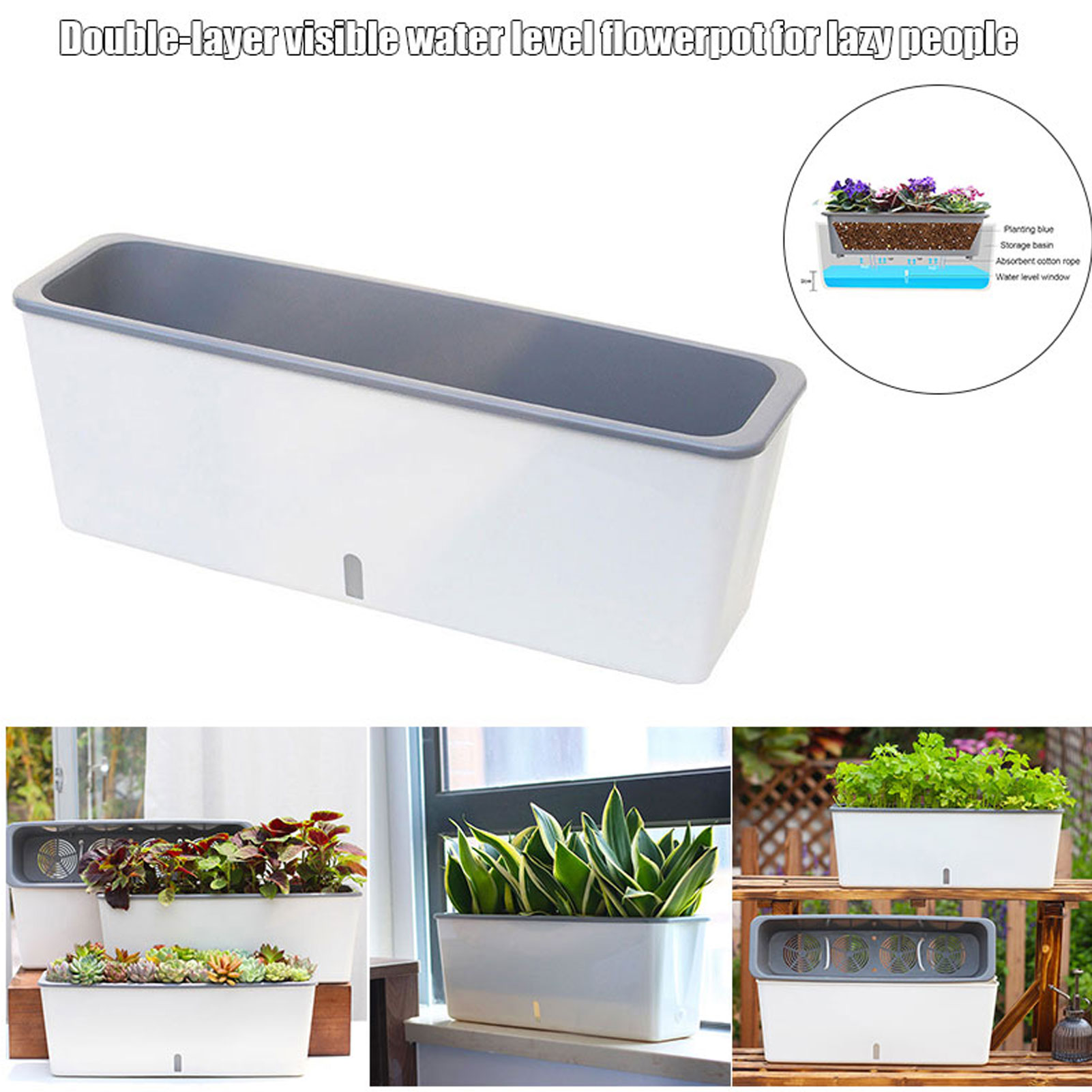 Macetas de autorriego con prác - Self Watering Insert reseña y precio