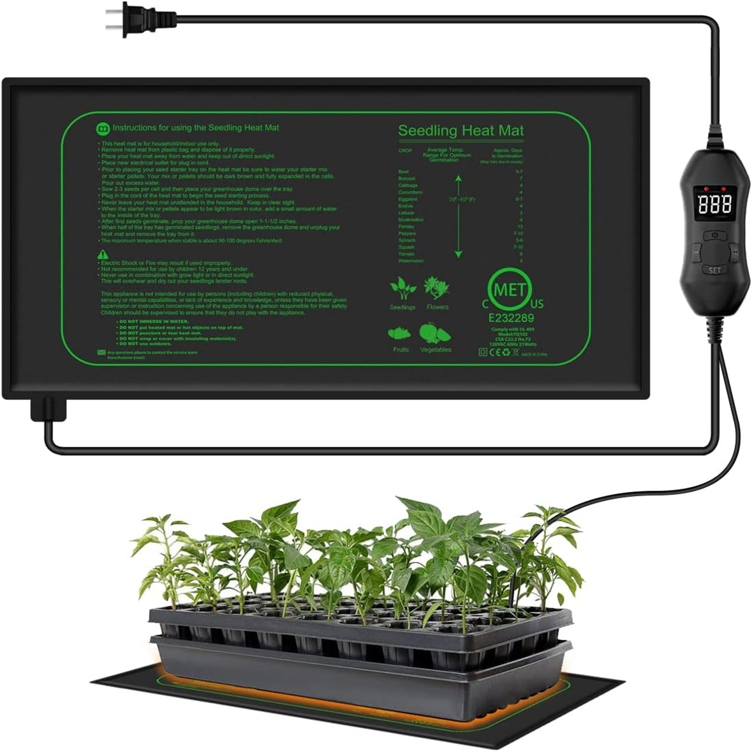 Alfombrilla Térmica para Plánt - Heat Mat Seedling reseña y precio