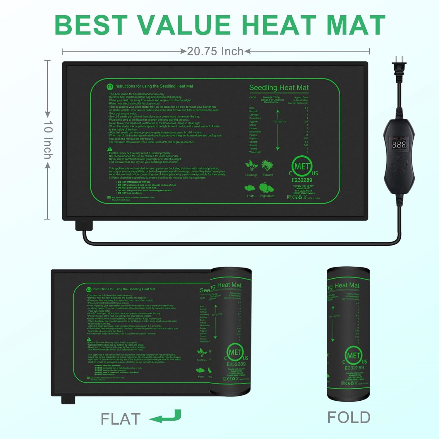 Alfombrilla Térmica para Plánt - Heat Mat Seedling reseña y precio